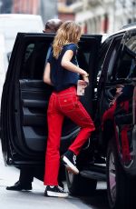BELLA HADID Out in New York 09/12/2019