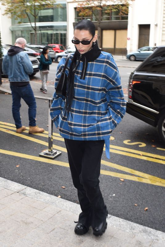 BELLA HADID Out in Paris 09/29/2019
