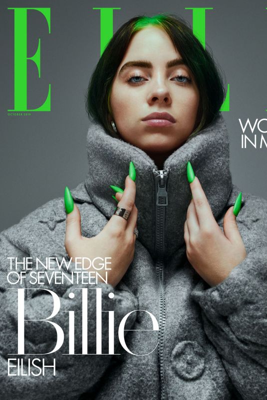 BILLIE EILISH in Elle Magazine, October 2019