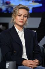 BRIE LARSON at Just Mercy Press Conference at 2019 TIFF in Toronto 09/07/2019