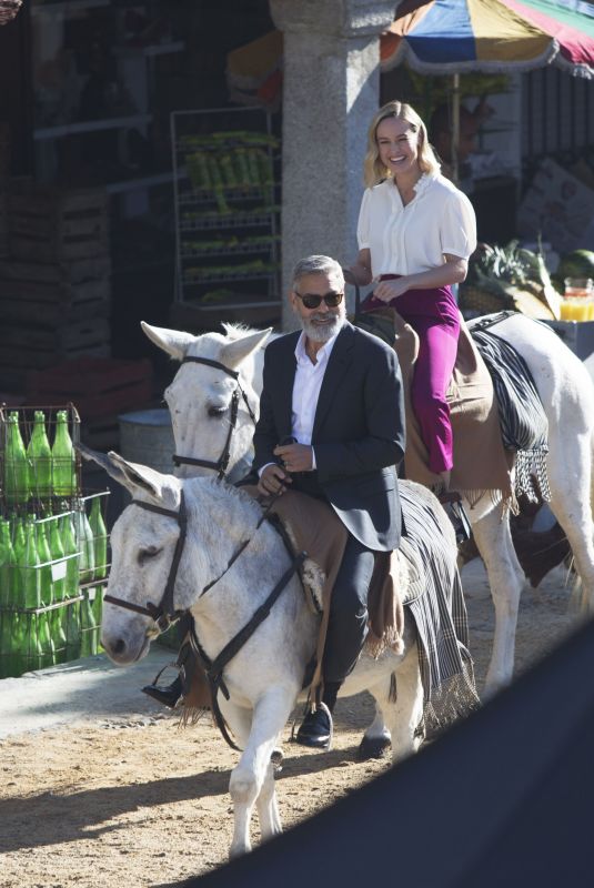 BRIE LARSON on the Set of New Nespresso Commercial in Madrid 09/25/2019