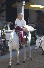 BRIE LARSON on the Set of New Nespresso Commercial in Madrid 09/25/2019