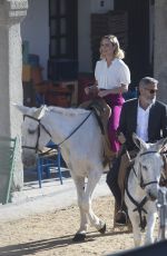 BRIE LARSON on the Set of New Nespresso Commercial in Madrid 09/25/2019