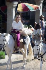 BRIE LARSON on the Set of New Nespresso Commercial in Madrid 09/25/2019