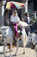 BRIE LARSON on the Set of New Nespresso Commercial in Madrid 09/25/2019
