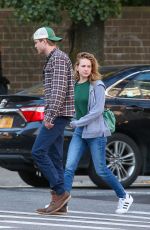 BRITT ROBERTSON and KJ Apa Out in New York 09/20/2019
