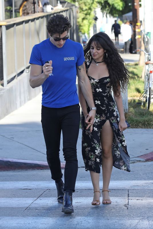 CAMILA CABELLO and Shawn Mendes Out for Coffee in West Hollywood 09/18/2019