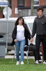 CAMILA CABELLO and Shawn Mendes Out in Toronto 09/04/2019