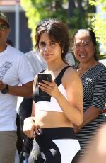 CAMILA CABELLO in Tights Out for Lunch at Verve in Los Angeles 09/14/2019
