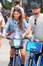 CAMILA MORRONE and Leonardo Dicaprio Riding Bikes Out in New York09/26/2019
