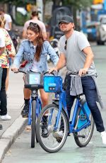 CAMILA MORRONE and Leonardo Dicaprio Riding Bikes Out in New York09/26/2019
