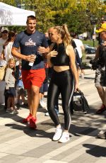 CAMILLE KOSTEK Leading a Workout in Boston 09/15/2019