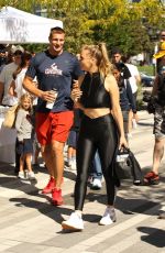 CAMILLE KOSTEK Leading a Workout in Boston 09/15/2019