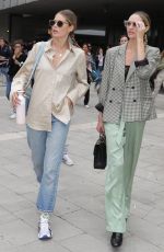 CANDICE SWANEPOEL and DOUTZEN KROES Leaves Max Mara Show at MFW in Milan 09/18/2019