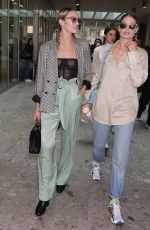 CANDICE SWANEPOEL and DOUTZEN KROES Leaves Max Mara Show at MFW in Milan 09/18/2019