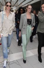 CANDICE SWANEPOEL and DOUTZEN KROES Leaves Max Mara Show at MFW in Milan 09/18/2019