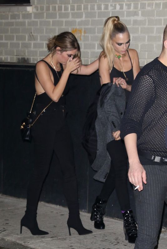 CAR ADELEVINGNE and ASHLEY BENSON at Rihanna
