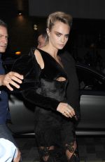 CARA DELEVINGNE Arrives at Her Hotel in London 08/29/2019