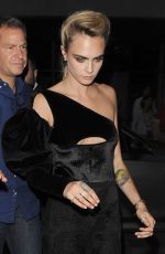 CARA DELEVINGNE Arrives at Her Hotel in London 08/29/2019