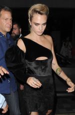 CARA DELEVINGNE Arrives at Her Hotel in London 08/29/2019