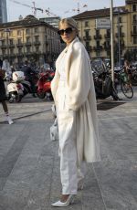 CAROLINE DAUR Arrives at Alberta Ferretti Fashion Shom in Milan 09/18/2019