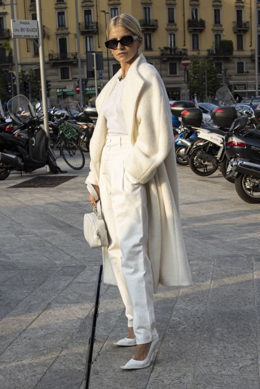 CAROLINE DAUR Arrives at Alberta Ferretti Fashion Shom in Milan 09/18/2019