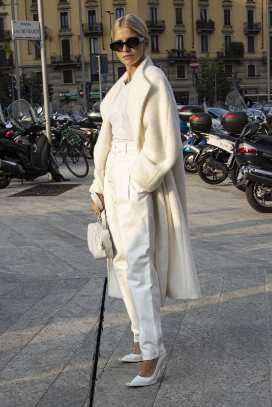 CAROLINE DAUR Arrives at Alberta Ferretti Fashion Shom in Milan 09/18/2019