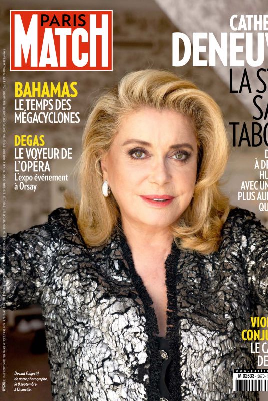 CATHERINE DENEVUE in Paris Match Magazine, September 2019