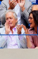 CATHERINE ZETA JONES and Michael Douuglas at US Open 2019 Men