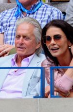 CATHERINE ZETA JONES and Michael Douuglas at US Open 2019 Men