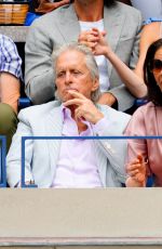 CATHERINE ZETA JONES and Michael Douuglas at US Open 2019 Men