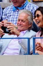 CATHERINE ZETA JONES and Michael Douuglas at US Open 2019 Men