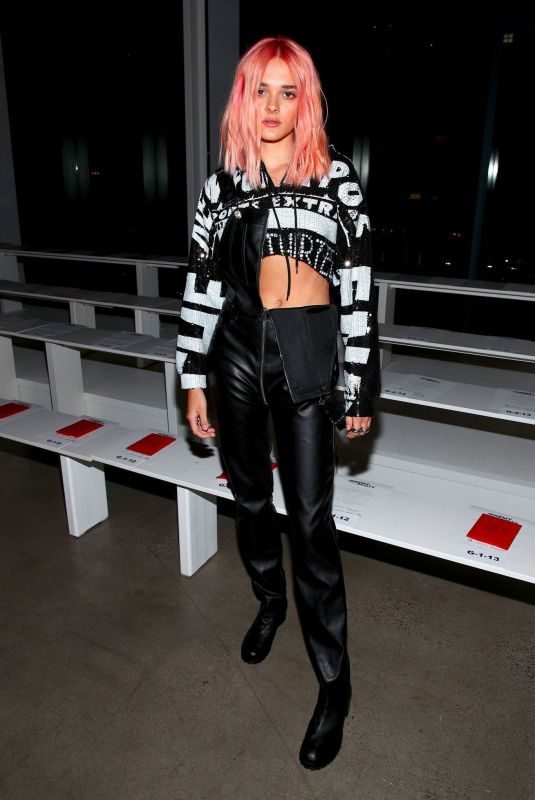 CHARLOTTE LAWRENCE at Jeremy Scott Fashion Show at NYFW in New York 09/06/2019