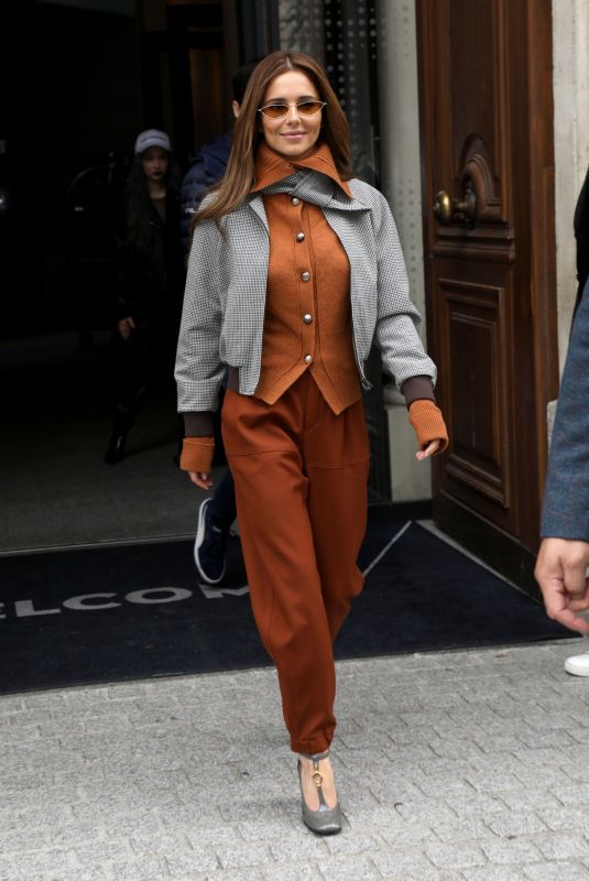 CHERYL COLE Leaves Her Hotel in Paris 09/28/2019