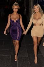 CHLOE FERRY and BETHAN KERSHAW at Eden Nightclub in Newcastle 08/31/2019