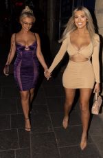 CHLOE FERRY and BETHAN KERSHAW at Eden Nightclub in Newcastle 08/31/2019