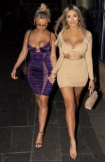 CHLOE FERRY and BETHAN KERSHAW at Eden Nightclub in Newcastle 08/31/2019