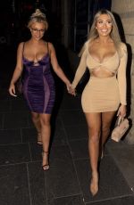 CHLOE FERRY and BETHAN KERSHAW at Eden Nightclub in Newcastle 08/31/2019