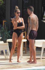 CHLOE SIMS in Bikini at a Pool in Marbella 09/18/2019