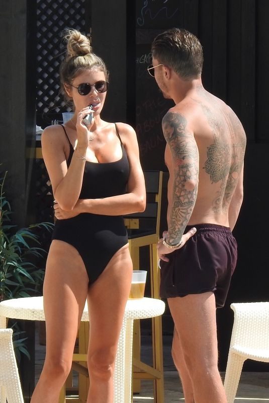CHLOE SIMS in Bikini at a Pool in Marbella 09/18/2019