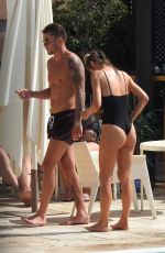 CHLOE SIMS in Bikini at a Pool in Marbella 09/18/2019