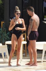 CHLOE SIMS in Bikini at a Pool in Marbella 09/18/2019