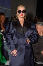 CHRISTINA AGUILERA at Christopher Kane Show at London Fashion Week 09/16/2019