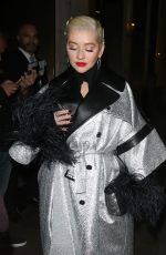 CHRISTINA AGUILERA at Love Magazine London Fashion Week Party 09/16/2019