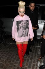 CHRISTINA AGUILERA Leaves Royal Opera House in London 09/15/2019