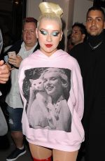 CHRISTINA AGUILERA Leaves Royal Opera House in London 09/15/2019