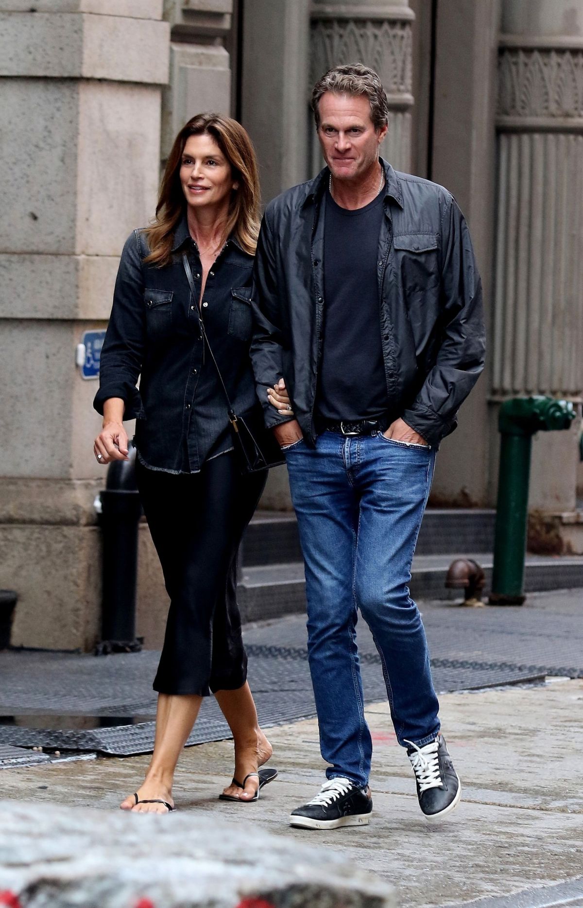 CINDY CRAWFORD and Rande Gerber Out for Dinner in New York 09/02/2019 ...