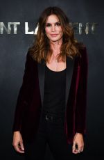CINDY CRAWFORD at Saint Laurent Womenswear Fasion Show at PFW in Paris 09/24/2019