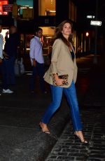 CINDY CRAWFORD Leaves Lure Fishbar in New York 09/04/2019
