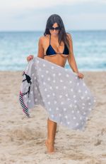 CLAUDIA ROMANI in Bikini at South Beach in Miami 09/25/2019